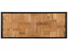 Sienų dekoracija TOLUCA tikmedžio mediena 40 cm ruda