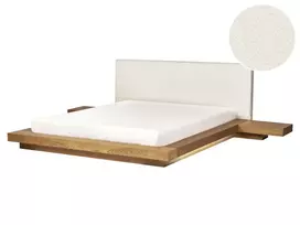 LED lovos rėmas su boucle ZEN 160 x 200 cm LED natūralus uosis
