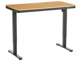 Elektriškai reguliuojamas stalas PENLY juodas / šviesiai rudas 120 cm 60 cm su USB jungtimi
