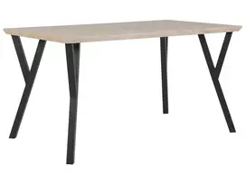 Valgomojo stalas BRAVO šviesiai rudas 140 cm 80 cm