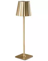 Belaidė LED stalo lempa ABARO su reguliatoriumi, metalinė, auksinė