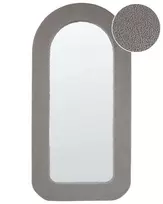 Sieninis veidrodis CERVON 60 cm 120 cm Boucle smėlio pilkos spalvos