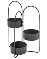 Gėlių stovas COLUTENA metalinis 56 cm juodas