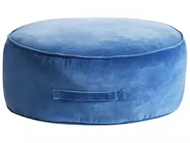 Pufas YULLE veliūrinis mėlynas