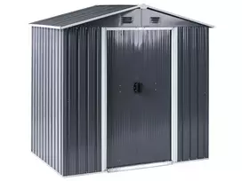 Įrankių namelis CIRELLA 194 cm 118 cm pilkas