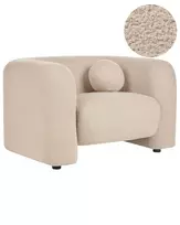 Fotelė LEIREN Boucle smėlio spalvos