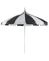 Sodo skėtis 245 cm MINOA juodas/baltas