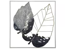 Sienų dekoracija Liść RHENIUM metalinė 50 cm spalvota