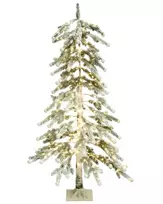 LED sodo dekoracija HASSLAN Kalėdinė eglutė 125 cm balta