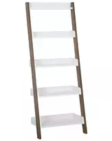 5 lentynų stovas MOBILE TRIO 164 cm, rudas/baltas