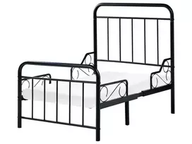 Išskleidžiama vaikiška lova Metal ANAIS 90 x 200 cm juoda