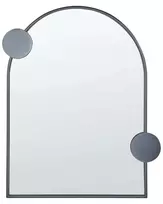 Sieninis veidrodis AULON 69 cm 80 cm metalas juodas