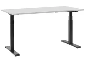Elektriškai reguliuojamas stalas DESTIN II Pilka/juoda 130 cm 72 cm
