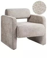 Fotel HALLSBERG Boucle smėlio spalvos