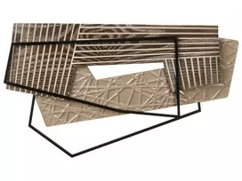 Sienų dekoracija ENNIS Metal 36 cm Ruda