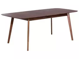 Išskleidžiamas valgomojo stalas MADOX tamsaus riešutmedžio spalvos 150/190 cm 90 cm