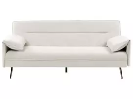 Trivietė išskleidžiama sofa VAYLA kreminės baltos spalvos