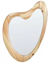 Sieninis veidrodis NEURE 90 cm 77 cm kėnio mediena natūralus