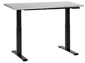 Elektriškai reguliuojamas stalas DESTINES pilkas/juodas 120 cm 72 cm