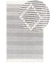 Kilimas TONYA pilkas 160 x 230 cm vilnos