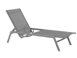 Sodo gultas VERNAZZA išlankstomas metalinis pilkas