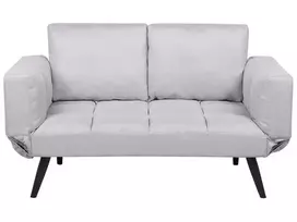 Dvivietė išskleidžiama sofa BREKKE šviesiai pilka