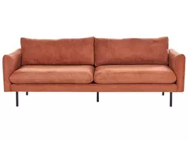 Trivietė sofa VINTERBRO šenilinė, auksinės rudos spalvos