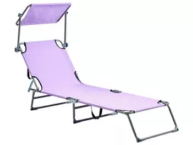 Sodo gultas FOLIGNO atlenkiamas metalinis violetinis