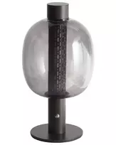 Belaidė stalinė LED lempa PULANGI su reguliatoriumi, metalinė, juoda