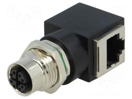 Adapter | RJ45 socket,M12 female | X code-ProfiNET | PIN: 8