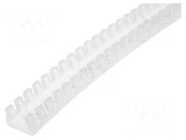 Hole and edge shield | polyamide | L: 25m | natural | -60÷95°C | UL94HB