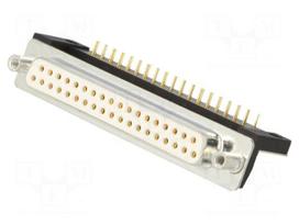 Connector: D-Sub | PIN: 37 | socket | female | angled | THT