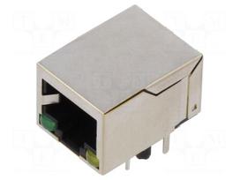 Connector: RJ45 | socket | data transfer | PIN: 8 | shielded,with LED
