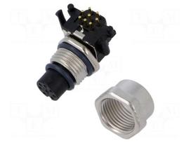 Connector: M12 | socket | female | PIN: 8 | straight | 2A | 30V | IP67