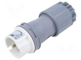 Connector: AC supply | plug | male | 16A | 42VDC | IEC 60309 | IP44 | PIN: 3