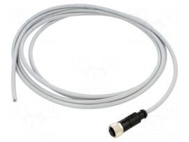 Connector: M12 | plug | female | PIN: 5 | straight | cables | 3m