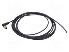 Connector: M12 | plug | male | PIN: 4 | angled | cables | 5m