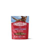 CARNILOVE Dog Jerky Lamb with Salmon 100g skanėstai su aviena ir lašiša suaugusiems šunims