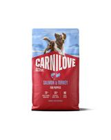 CARNILOVE Active Dog Salmon & Turkey Puppies 3 x 4 kg – sausas pašaras su lašiša ir kalakutiena augantiems šuniukams