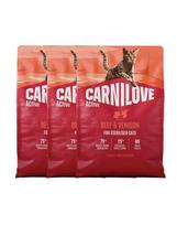CARNILOVE Active Cat Beef and Venison Sterilised 3x2 kg jautiena ir elniena, sterilizuotiems katėms