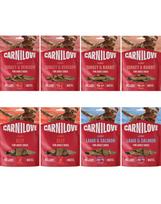 CARNILOVE Dog Jerky Mix Skonių 8x100g mėsos skanėstai suaugusiems šunims