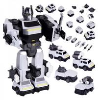 Magnetinis transformerinis robotas žaislas – didelė veiksmo figūrėlė – priedai ZA6009