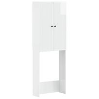 Tualeto spintelė EDE Itin blizgi balta 66 x 25,5 x 190 cm