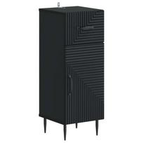 Vonios saugojimo spintelė HAARLEM Juoda 30 x 31 x 80 cm