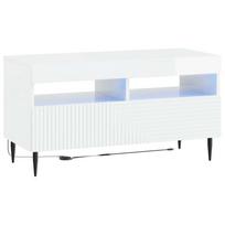 LED televizoriaus spintelė Itin blizgi balta Apdirbta mediena