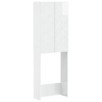 Tualeto spintelė DELFT Itin blizgi balta 66 x 25,5 x 190 cm