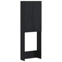 Tualeto spintelė HOORN Juoda 66 x 25,5 x 190 cm