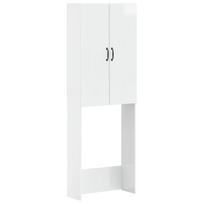 Tualeto spintelė HOORN Itin blizgi balta 66 x 25,5 x 190 cm
