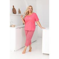 Moteriška pižama Regina 736 trumpomis rankovėmis 2XL-3XL W26