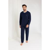 Vyriška frotinė pižama Regina 489 ilgomis rankovėmis 2XL-3XL